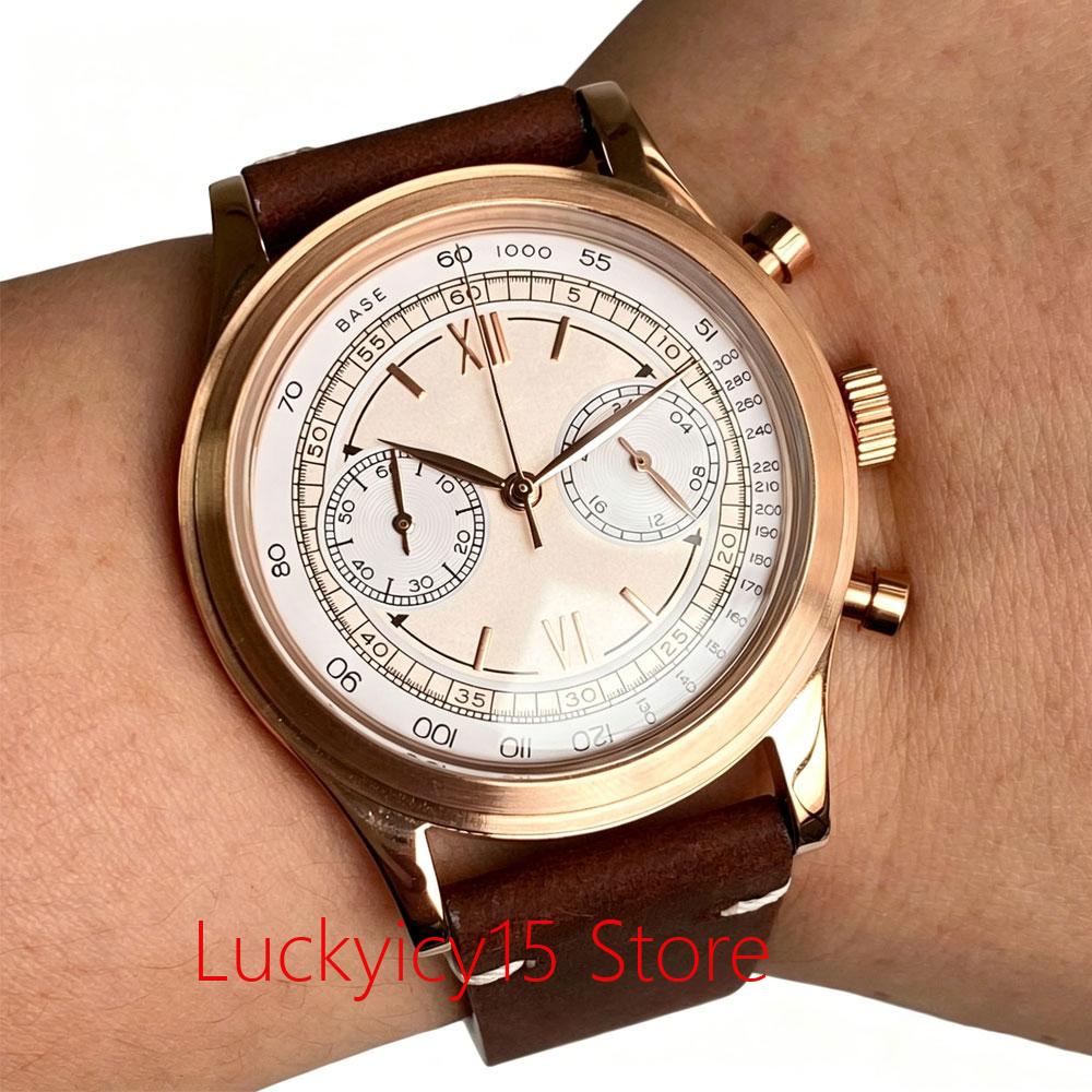 38 มม.วินเทจ โรสโกลด์นาฬิกาควอ - Vintage Collectible Watches บทวิจารณ์และราคา