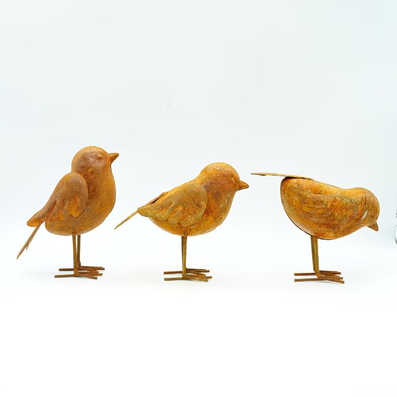 รูปปั้นนกเหล็ก 3 ชิ้น ของตกแต่ - Vintage Collectible Ornaments บทวิจารณ์และราคา