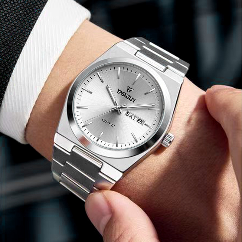 นาฬิกาควอตซ์สแตนเลสสตีลหรูหราแ - Vintage Collectible Watches บทวิจารณ์และราคา