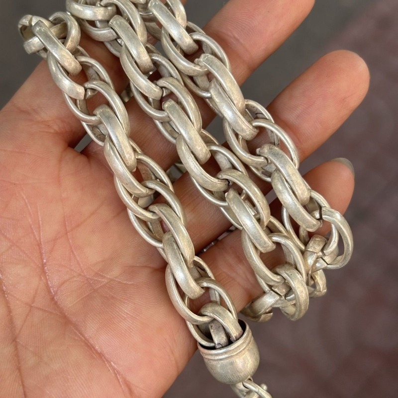 สร้อยคอแบบโบราณทรงวงรีเชื่อมต่ - Vintage And Collectible บทวิจารณ์และราคา