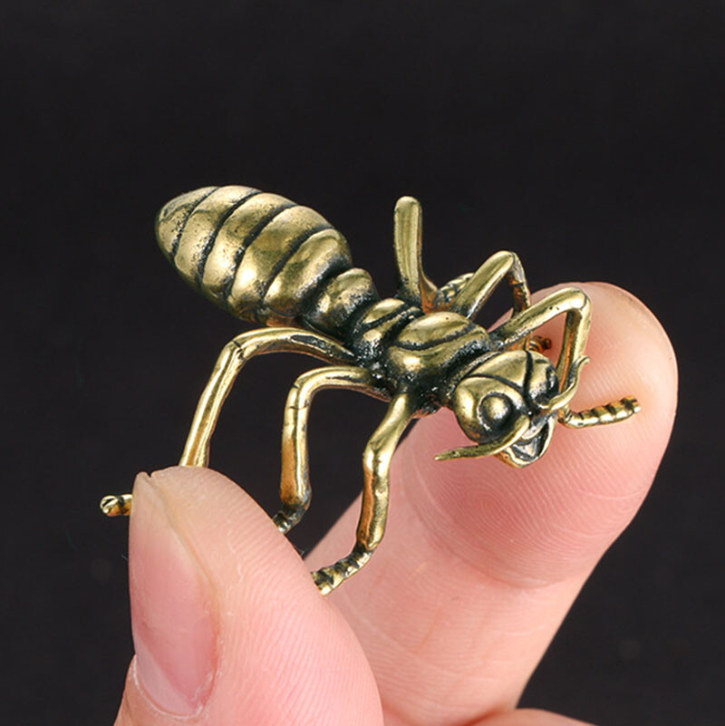 รูปปั้นมดน้ำเต้าทองเหลืองแท้สไ - Vintage Collectible Ornaments บทวิจารณ์และราคา