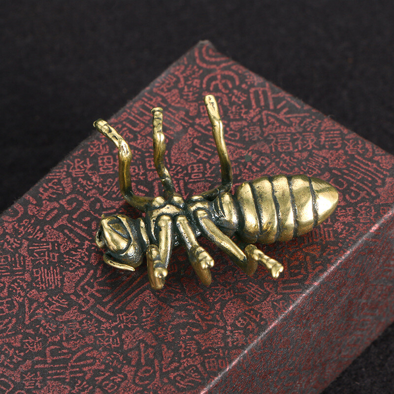 รูปปั้นมดน้ำเต้าทองเหลืองแท้สไ - Vintage Collectible Ornaments บทวิจารณ์และราคา