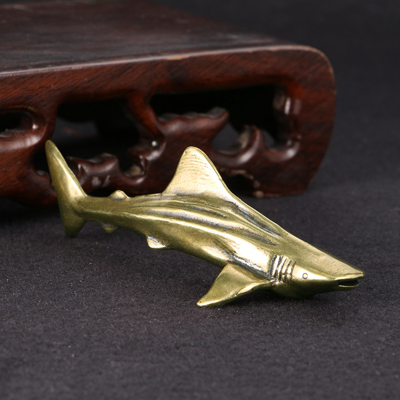 รูปปั้นฉลามทองเหลืองสไตล์วินเท - Vintage Collectible Christmas Ornaments บทวิจารณ์และราคา